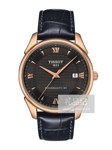 Tissot 天梭传奇系列皮带80机芯机械男表T9204077606800