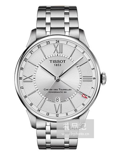 Tissot   天梭杜鲁尔系列钢带80机芯机械男表T0994291103800