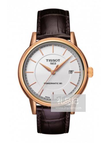 Tissot  天梭卡森系列皮带80机芯机械男表T0854073601100