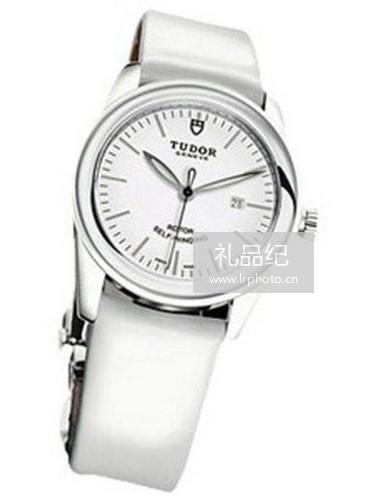 帝舵骏珏系列55010w-White patent leather strap