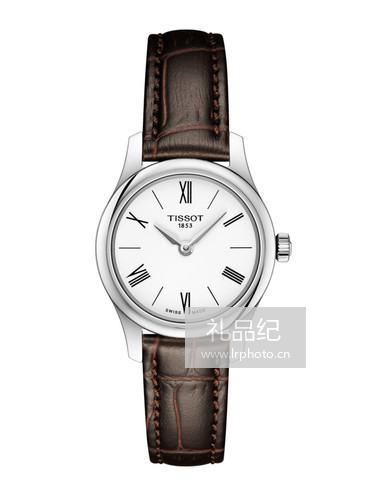 Tissot 天梭俊雅系列皮带石英女表T0630091601800