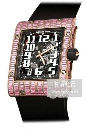 里查德米尔RM 016 镂空自动上链超薄粉钻腕表