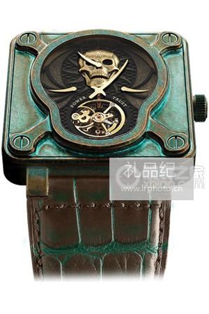 柏莱士INSTRUMENTS系列BR01 Skull Bronze Tourbillon腕表