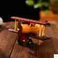 创意实木飞机模型摆件家居装饰品礼品